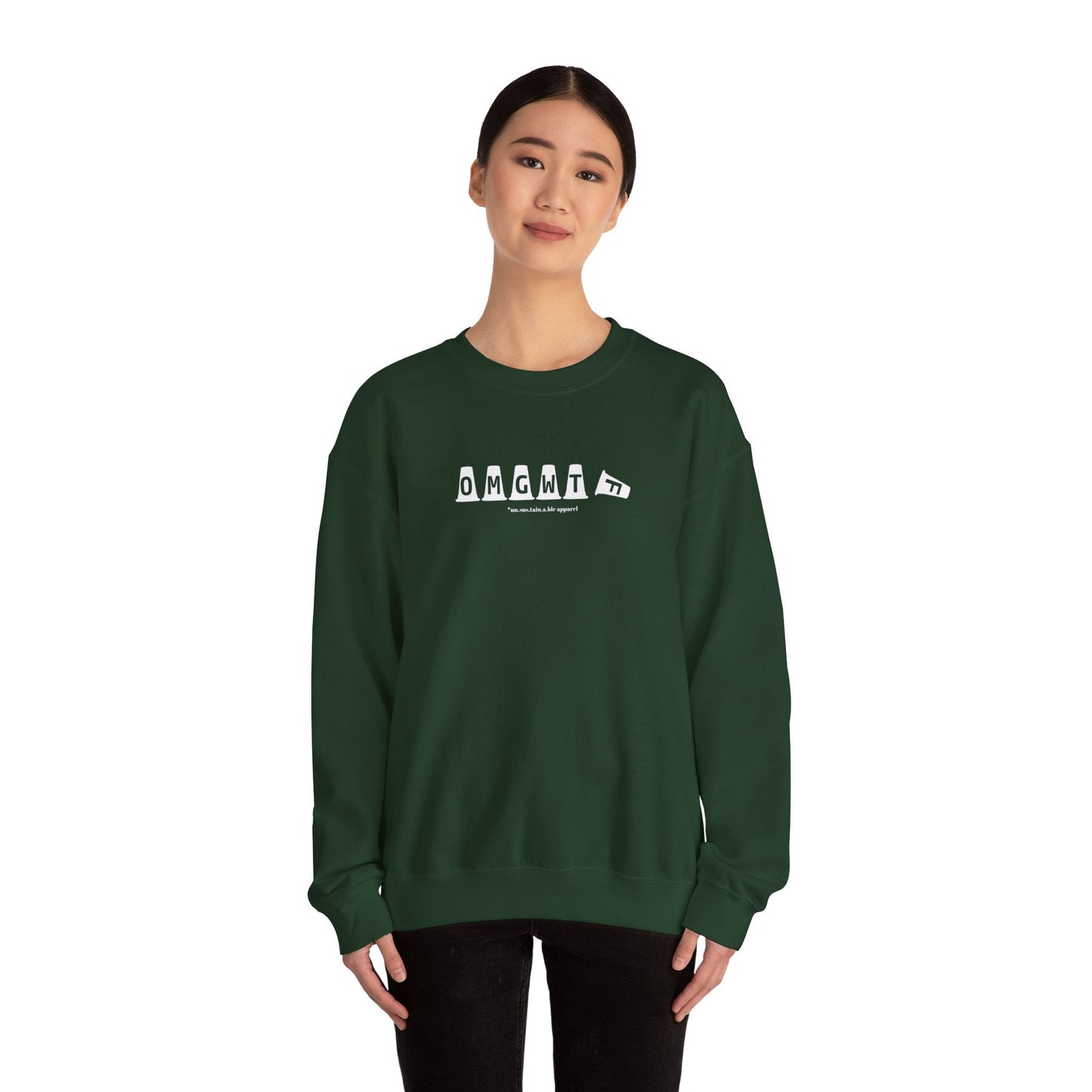 Unisex Heavy Blend™ Crewneck Sweatshirt - OMGWTF - Tilted