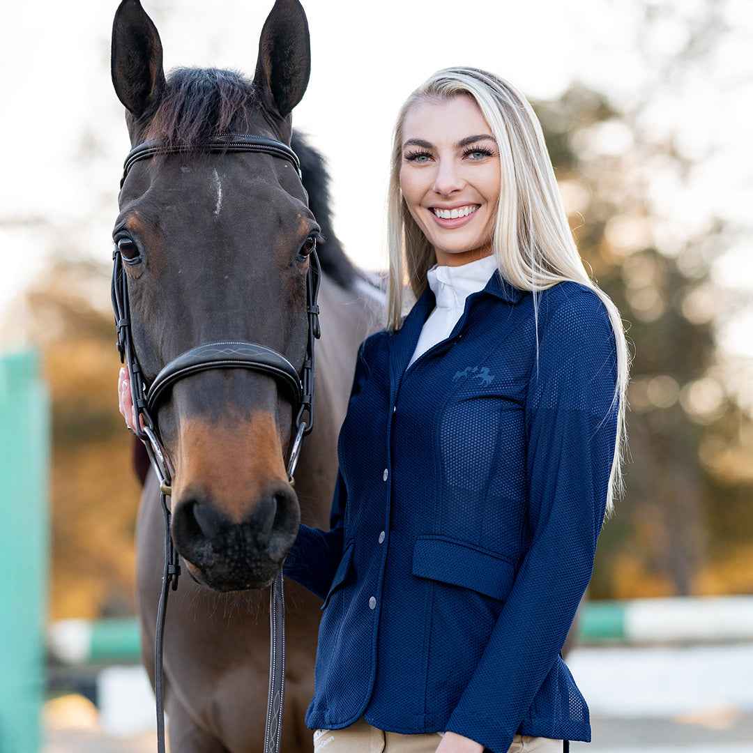 Equine Couture Women EquiVent 4-Snap Button Lite Show Coat