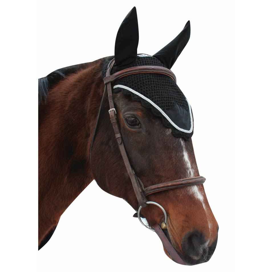 Equine Couture Fly Bonnet with Silver Rope