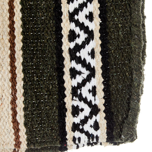 1302-14 Hogan 30x60 Acrylic Blend Saddle Blanket Olive Green