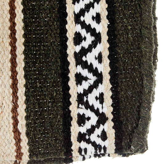 1302-14 Hogan 30x60 Acrylic Blend Saddle Blanket Olive Green