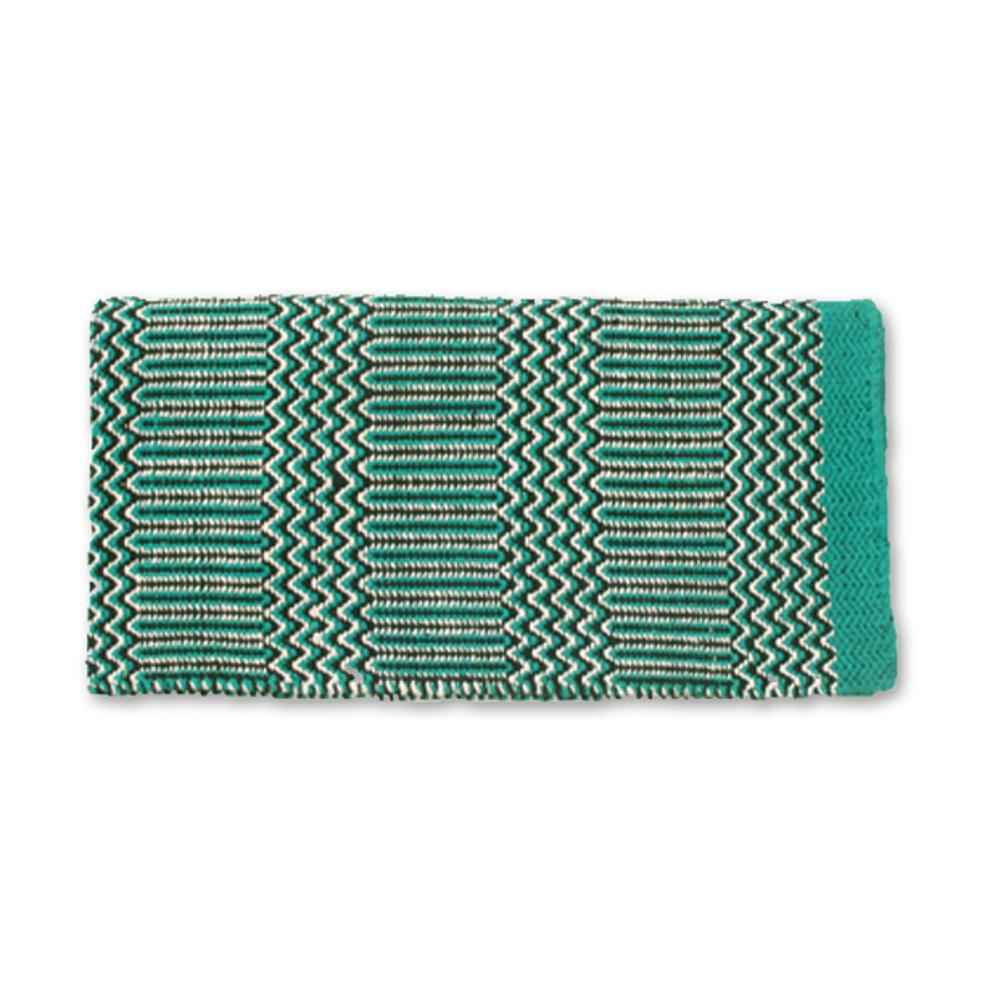 1340-5 Double Weave 32x64 Acrylic Blend Saddle Blanket Teal