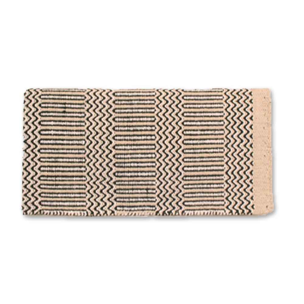 1340-16 Double Weave 32x64 Acrylic Blend Saddle Blanket Sand