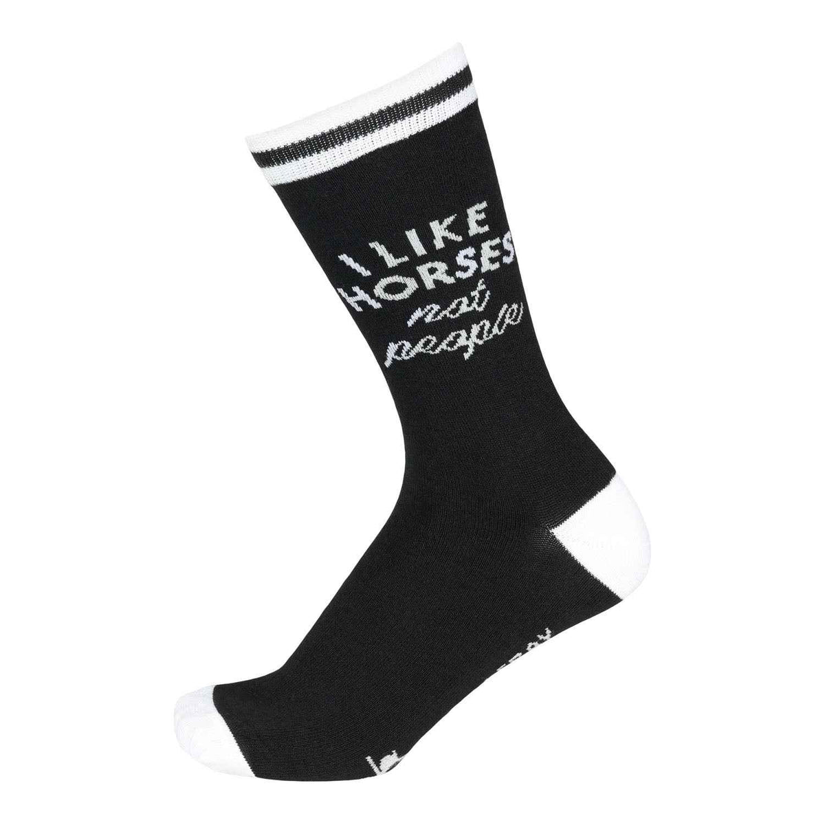 Dapplebay Knit Crew Socks-I Like Horses