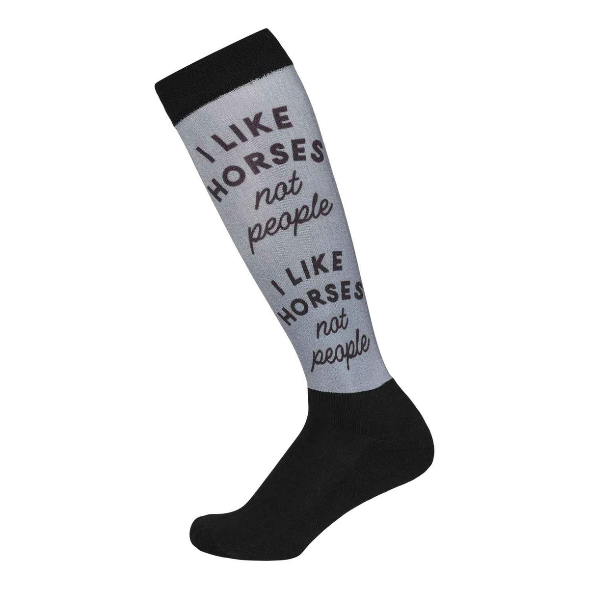 Dapplebay Slick Boot Socks-I Like Horses
