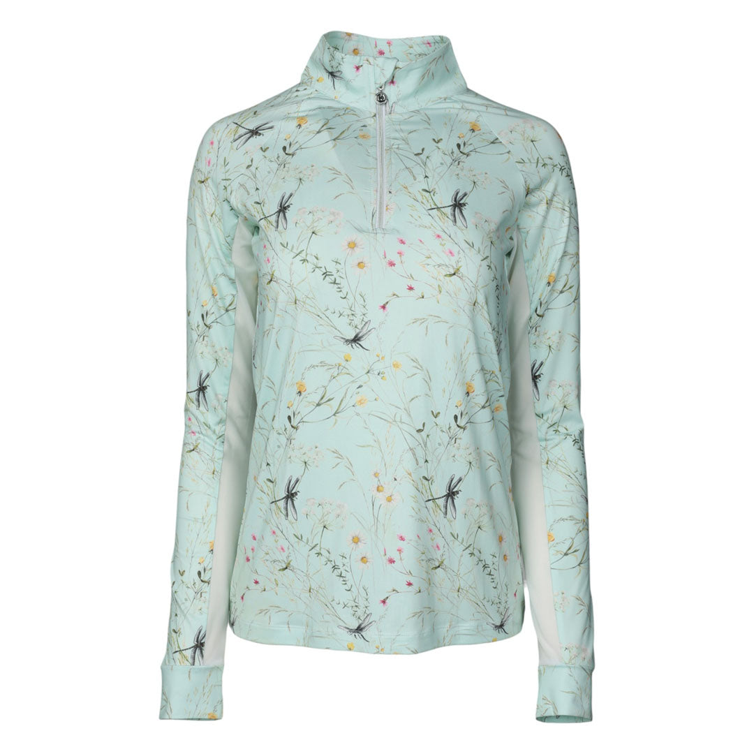 Dapplebay Dragonfly Meadow 1/4 Zip Riding Top - Long Sleeve
