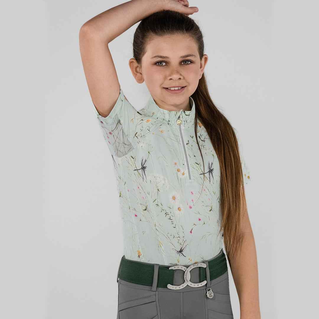 Dapplebay Kids Dragonfly Meadow 1/4 Zip - Short Sleeve