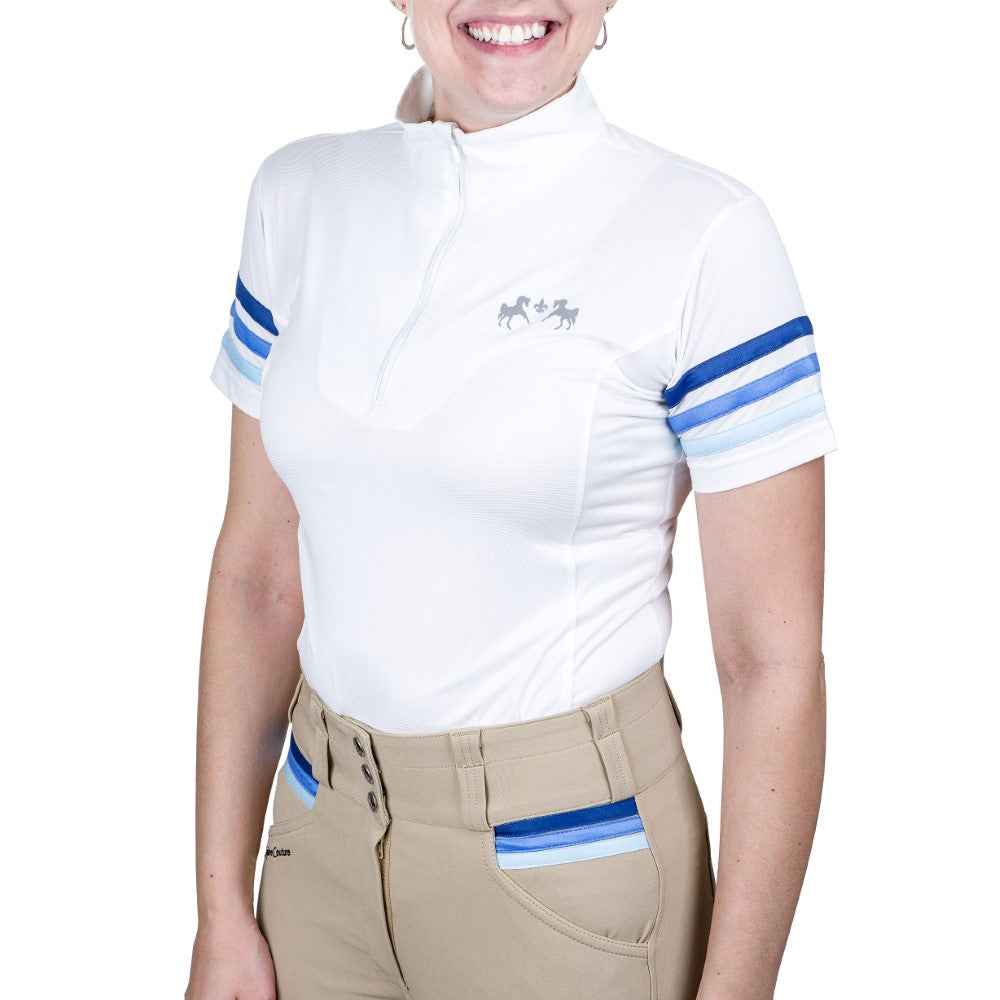 Equine Couture Gradient Short Sleeve Show Shirt