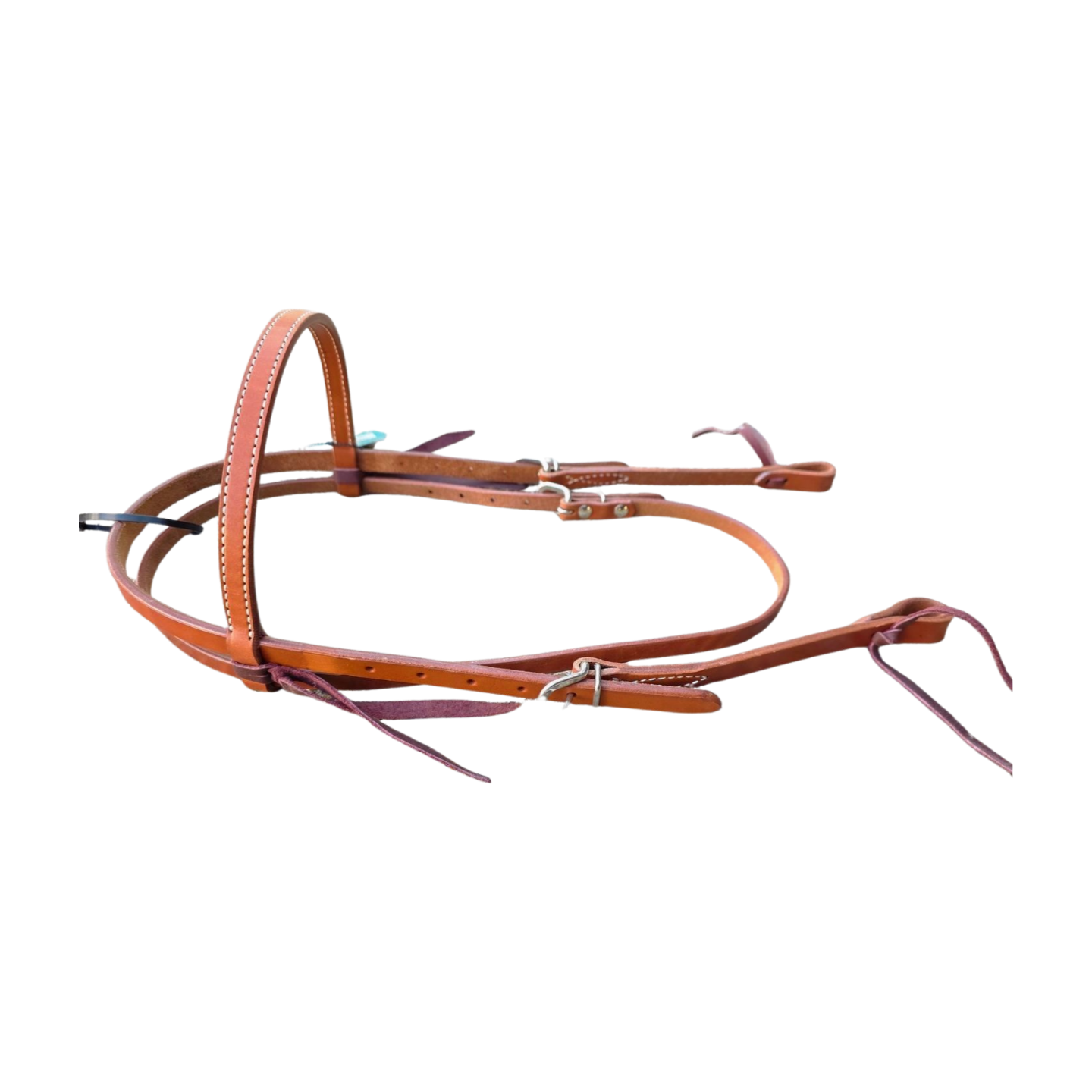 Weaver Western Headstall- Turquoise Cross