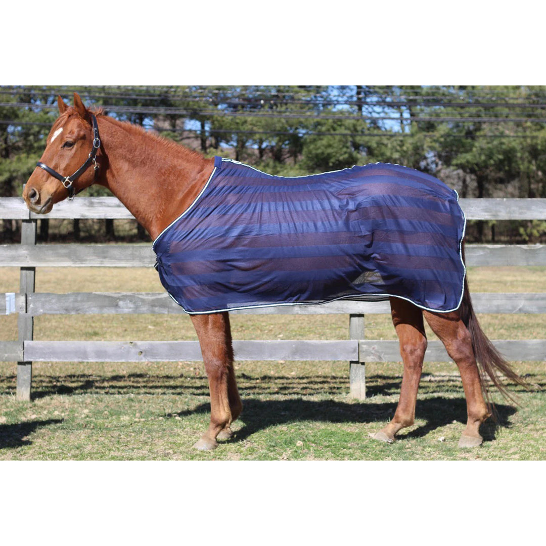 TuffRider Lightweight Mesh Scrim Sheet with Fly Protection with Single Surcingle - Sunset Bay Equestrian