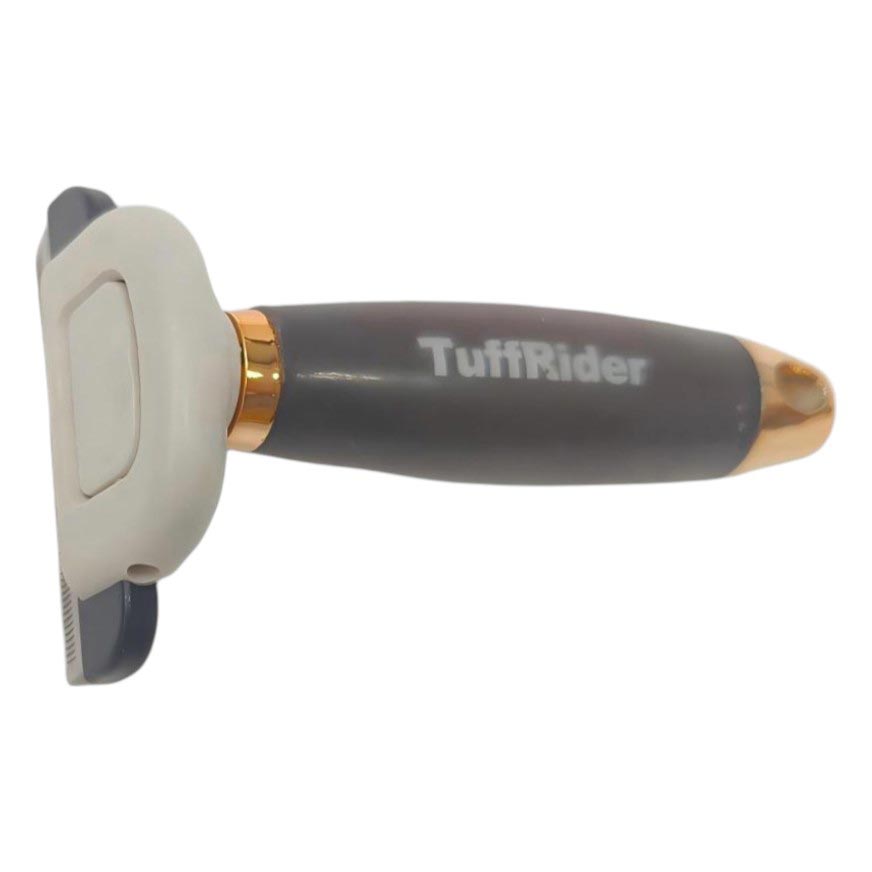 Tuffrider Metal Blade Moulting Comb with Soft Gel Grip
