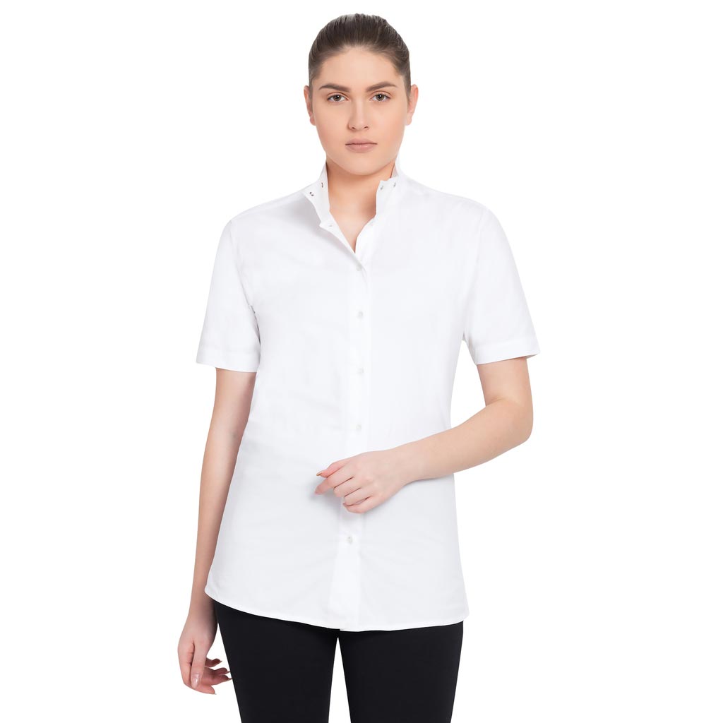 TuffRider Ladies Starter Short Sleeve Show Shirt - Sunset Bay Equestrian