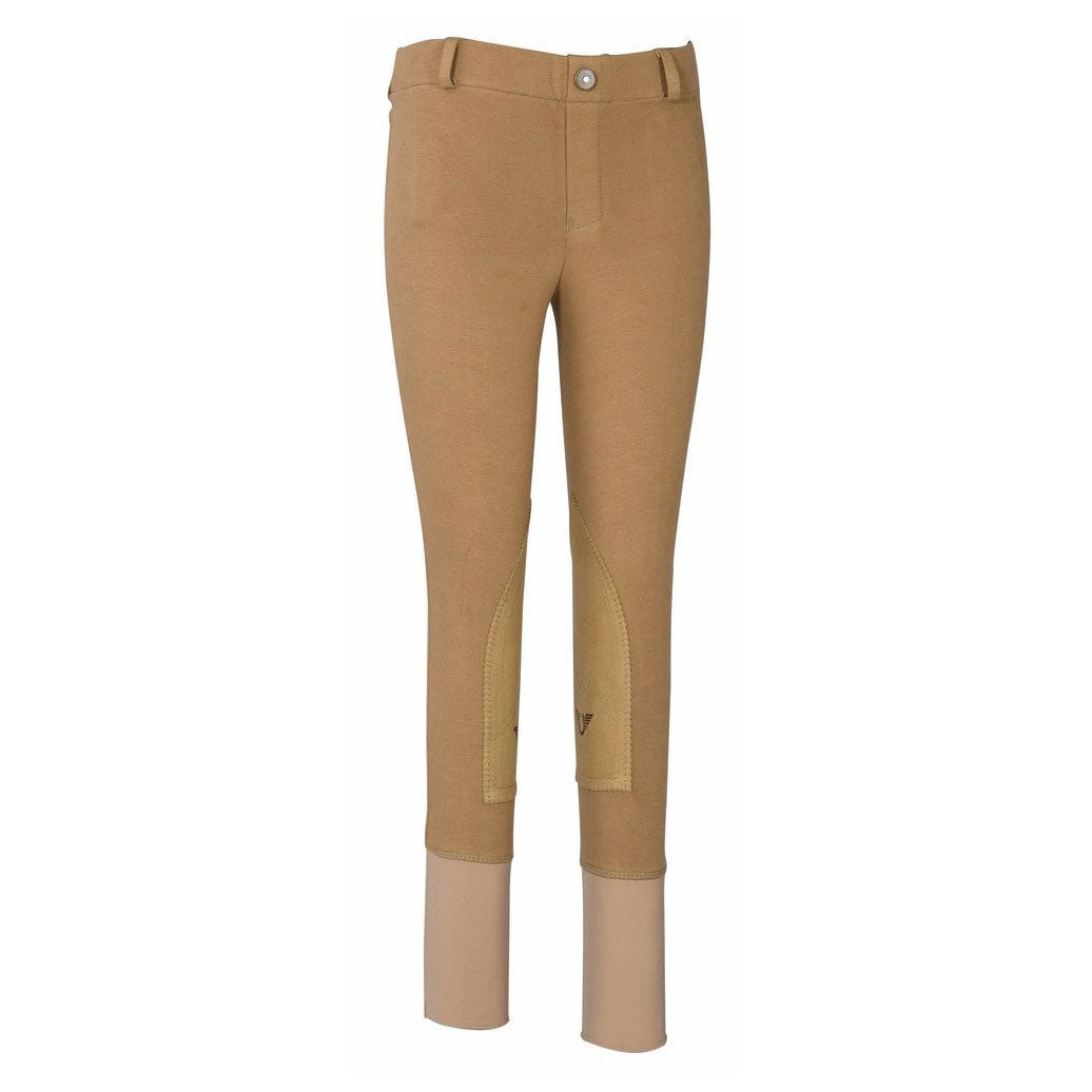 TuffRider Children's Starter Lowrise Pull-On Knee Patch Breeches