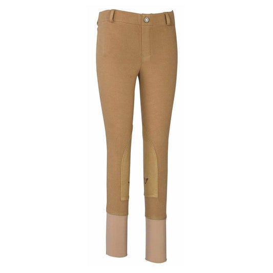 TuffRider Children's Starter Lowrise Pull-On Knee Patch Breeches