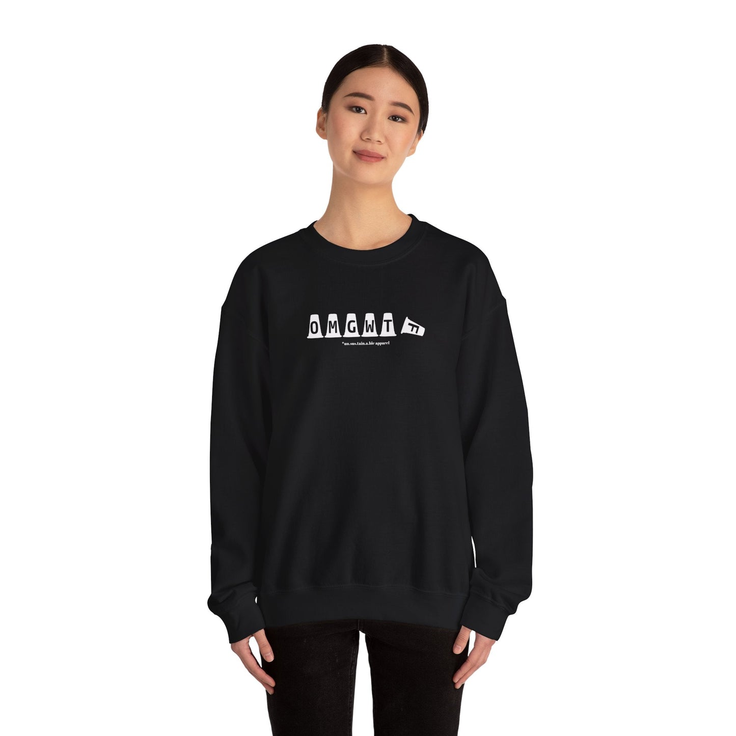 Unisex Heavy Blend™ Crewneck Sweatshirt - OMGWTF - Tilted
