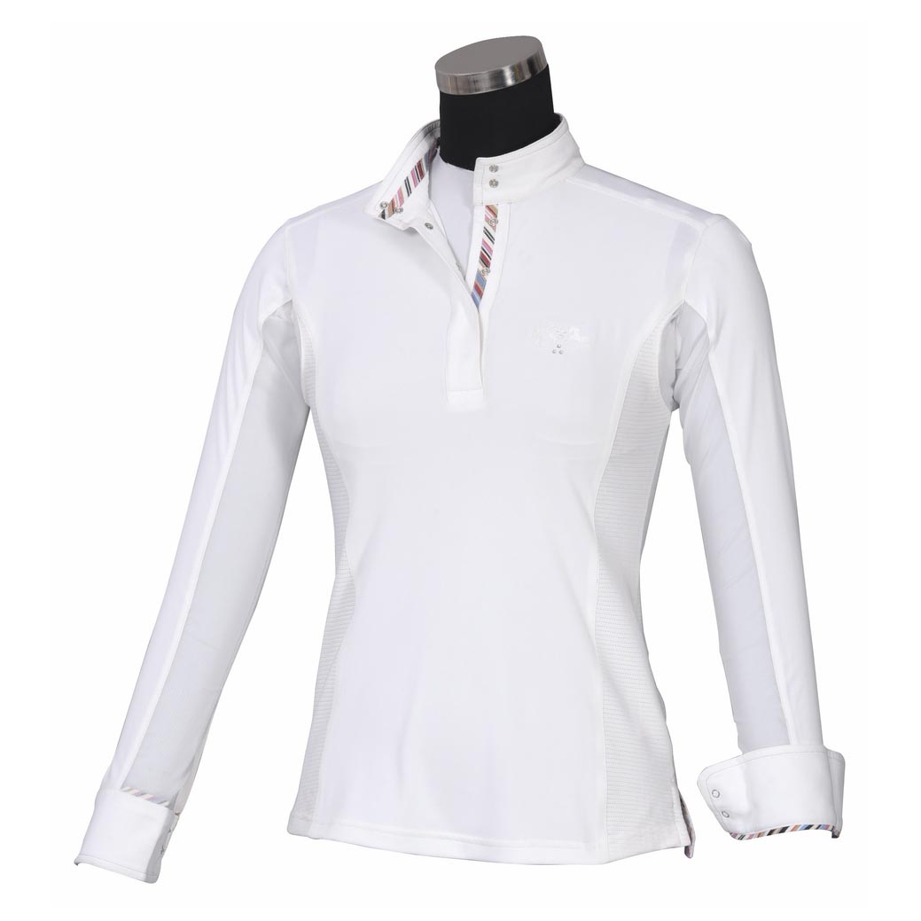 Equine Couture Ladies Cara Long Sleeve Show Shirt - Sunset Bay Equestrian
