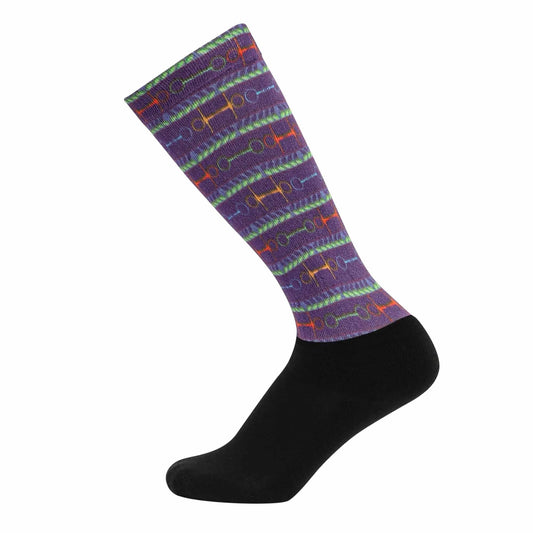 Equine Couture Children's OTC Boot Socks- Neon Bits