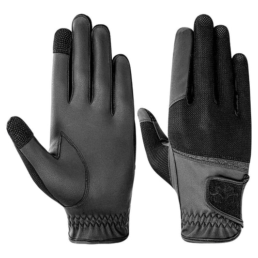 Equine Couture Aerocool Touch Screen Riding Gloves with Glitter