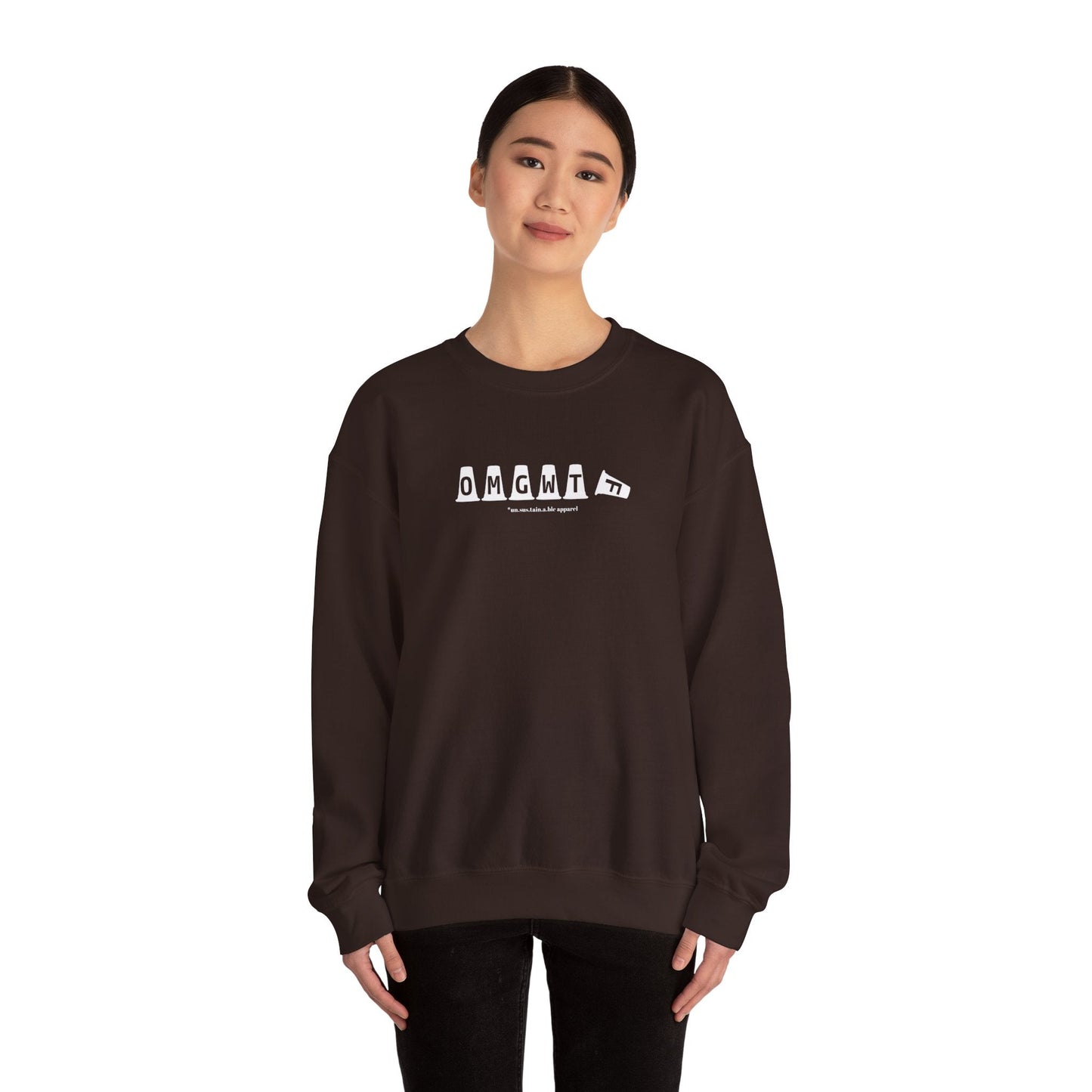 Unisex Heavy Blend™ Crewneck Sweatshirt - OMGWTF - Tilted