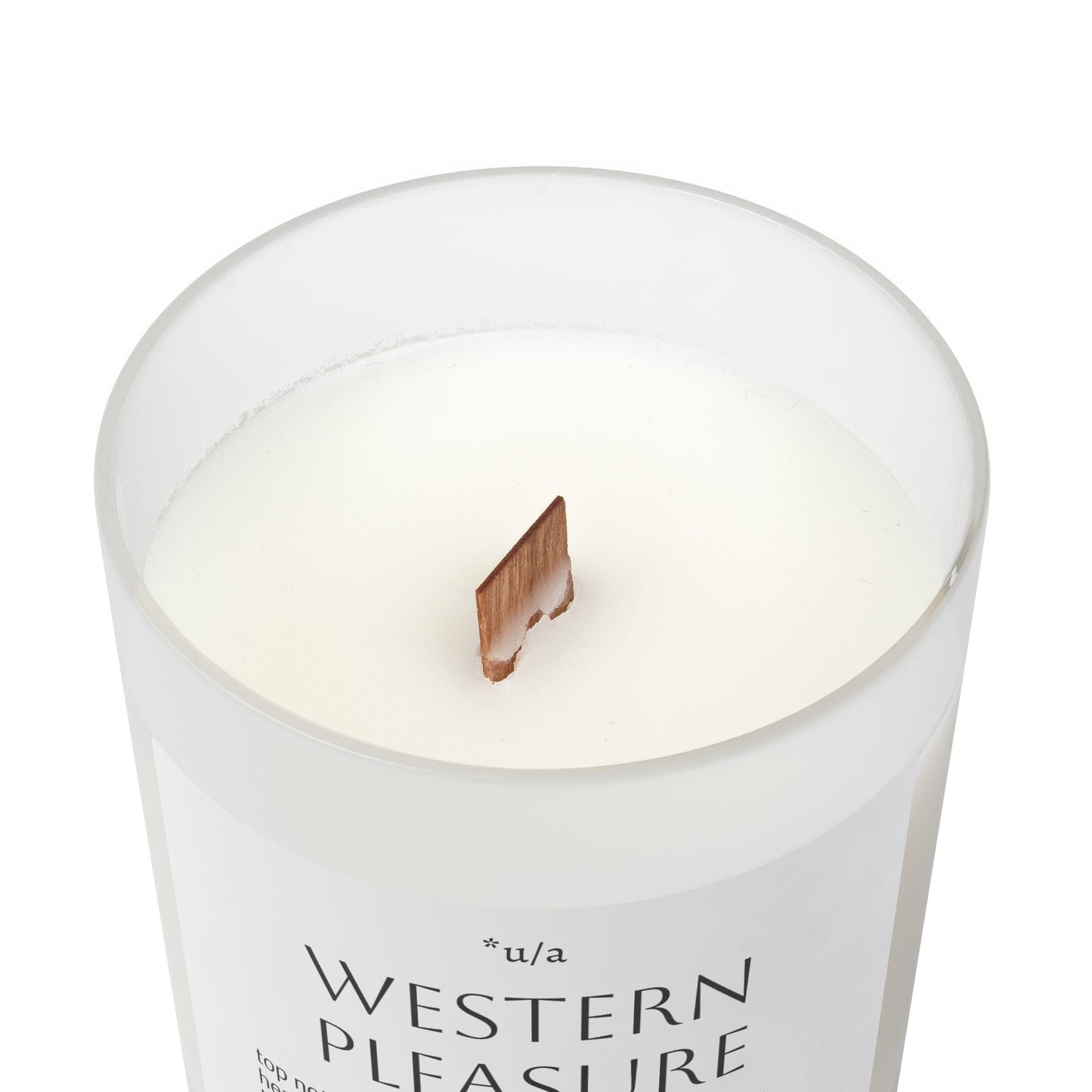 Frosted Glass Candle, 11oz - Western Pleasure