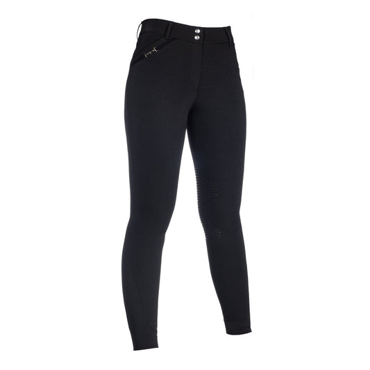 HKM Essentials- Silicone Knee Patch Riding Breeches - Sunset Bay Equestrian