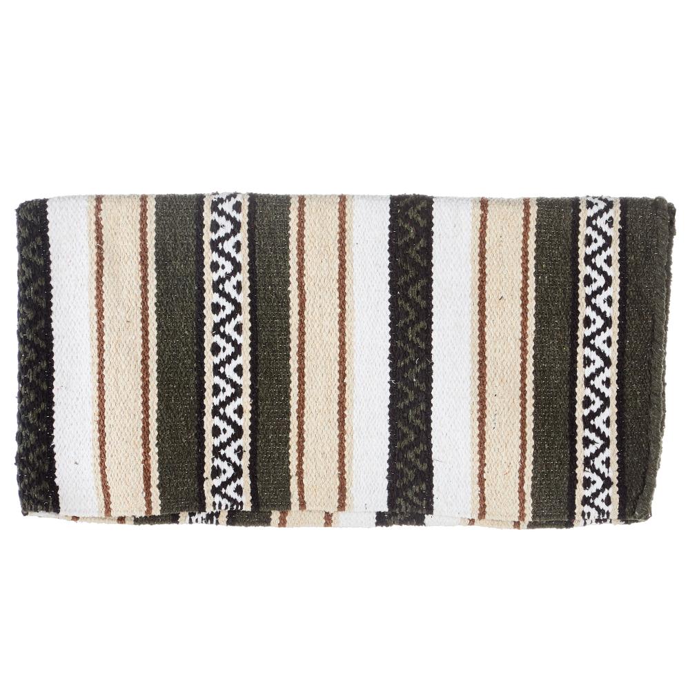 1302-14 Hogan 30x60 Acrylic Blend Saddle Blanket Olive Green
