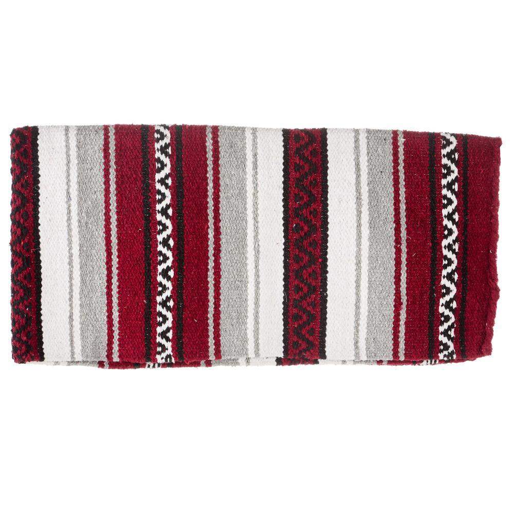 Maroon Hogan Acrylic Blend 30x60 Saddle Blanket
