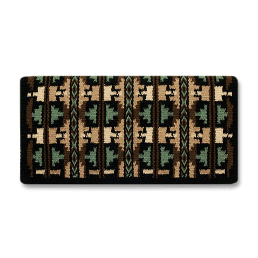 1464-12 Broken Arrow 38inX34in NEW ZEALAND WOOL SADDLE BLANKET