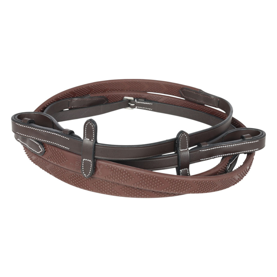 Henri de Rivel GripX Pro Rubber Reins 5/8" width 54" length
