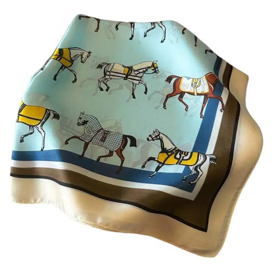 AWST Int'l Horses in Blankets Scarf