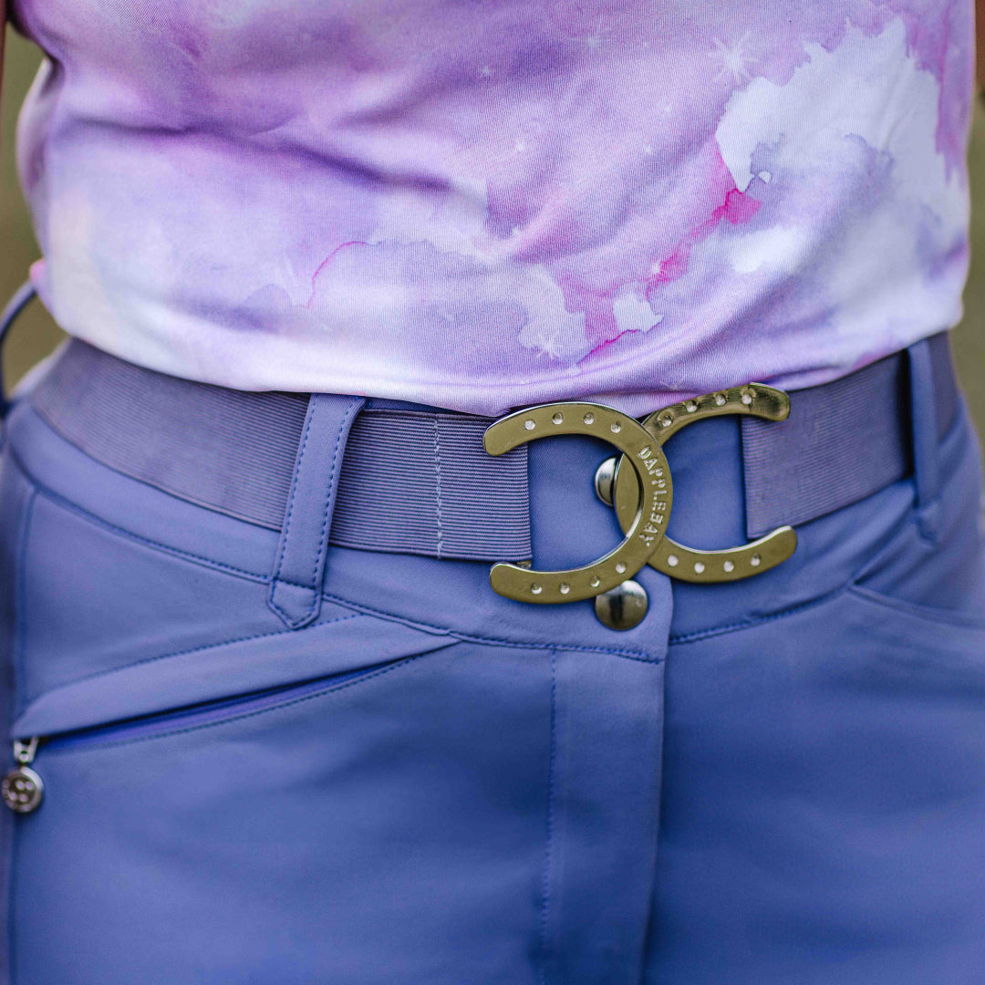 Dapplebay Horse Shoe Elastic Belt-Lavender