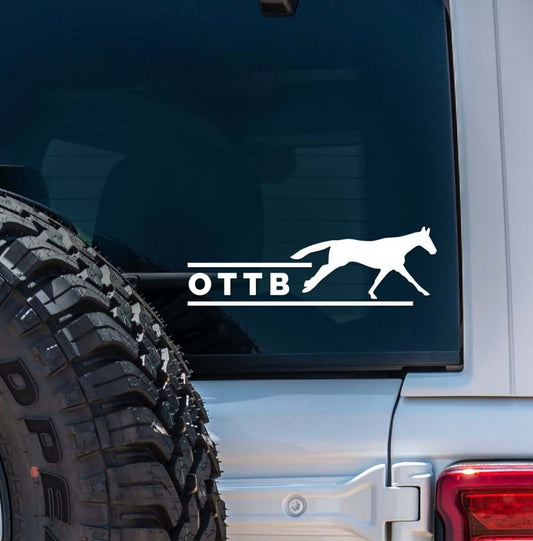 Dapplebay OTTB - Vinyl Decal-White