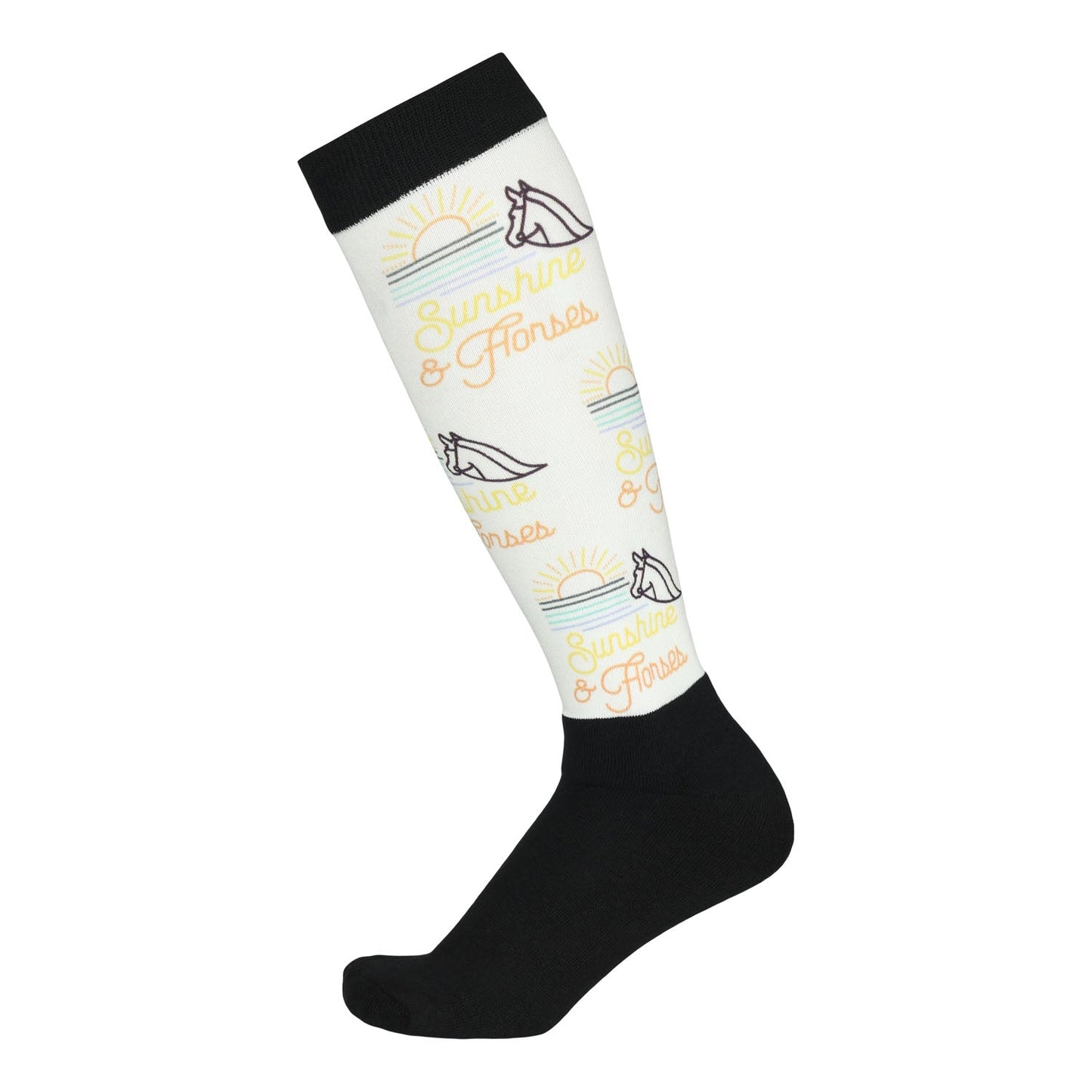 Dapplebay  Slick Boot Socks-Sunshine & Horses