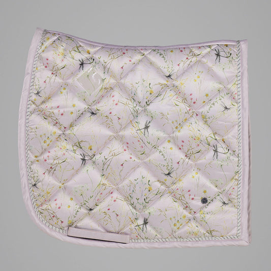 Dapplebay Dragonfly Meadow Dressage Saddle Pad-Light Pink - Sunset Bay Equestrian