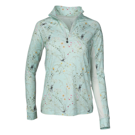 Dapplebay Dragonfly Meadow 1/4 Zip Riding Top - Long Sleeve