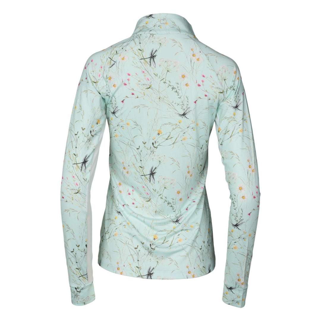 Dapplebay Dragonfly Meadow 1/4 Zip Riding Top - Long Sleeve