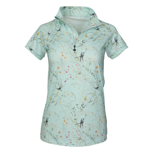 Dapplebay Dragonfly Meadow 1/4 Zip Riding Top - Short Sleeve