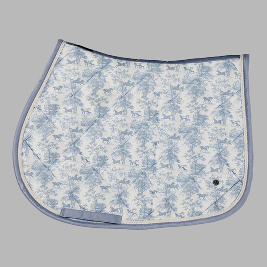 Dapplebay Equestrian Toile Jump Saddle Pad-Moonrise - Sunset Bay Equestrian