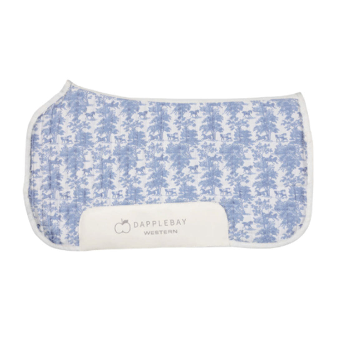 Dapplebay Equestrian Toile Western Saddle Pad-Moonrise