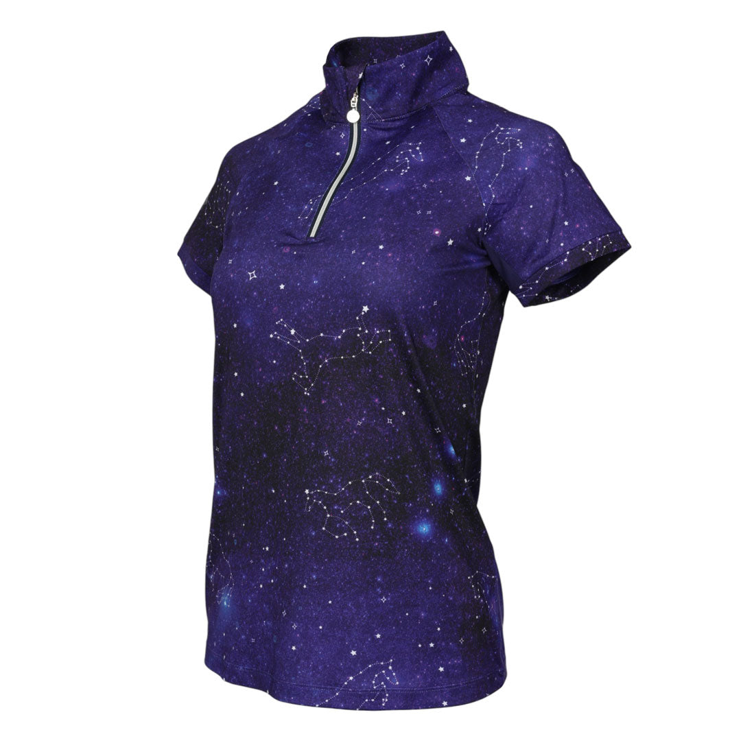 Dapplebay Constellation 1/4 Zip Light Riding Top-Short Sleeve