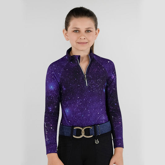 Dapplebay Kids Constellation 1/4 Zip - Long Sleeve - Sunset Bay Equestrian