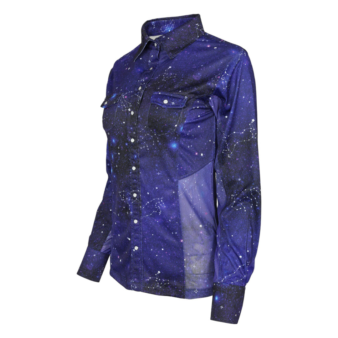 Dapplebay Constellation Western Shirt-Navy/Multi