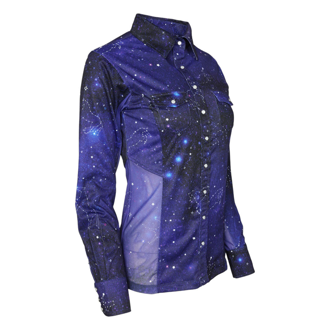 Dapplebay Constellation Western Shirt-Navy/Multi