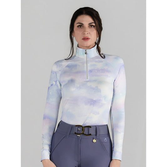 Dapplebay Opalite Skies 1/4 Zip LS Riding Top - Sunset Bay Equestrian