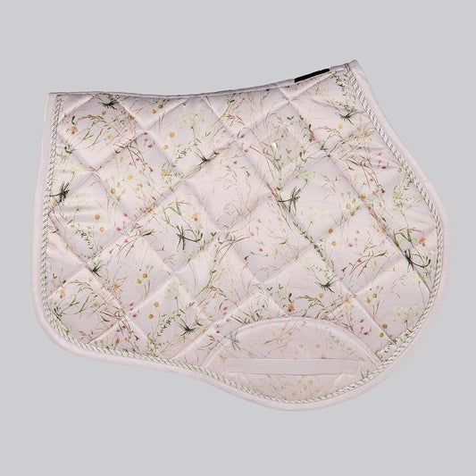 Dapplebay Dragonfly Meadow XC Saddle Pad-Light Pink - Sunset Bay Equestrian