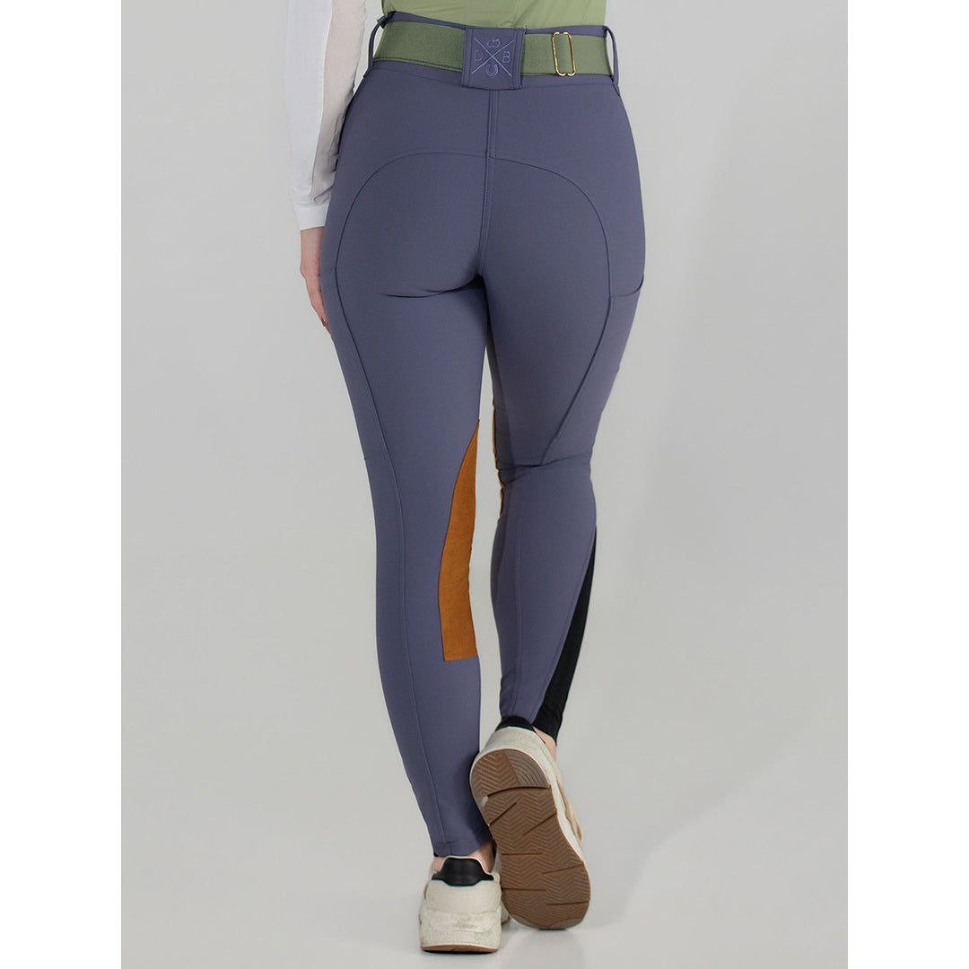Dapplebay Sport Suede Knee Patch Breeches-Purple Dusk