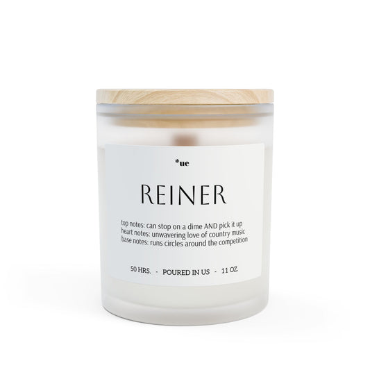 Frosted Glass Candle, 11oz - Reiner