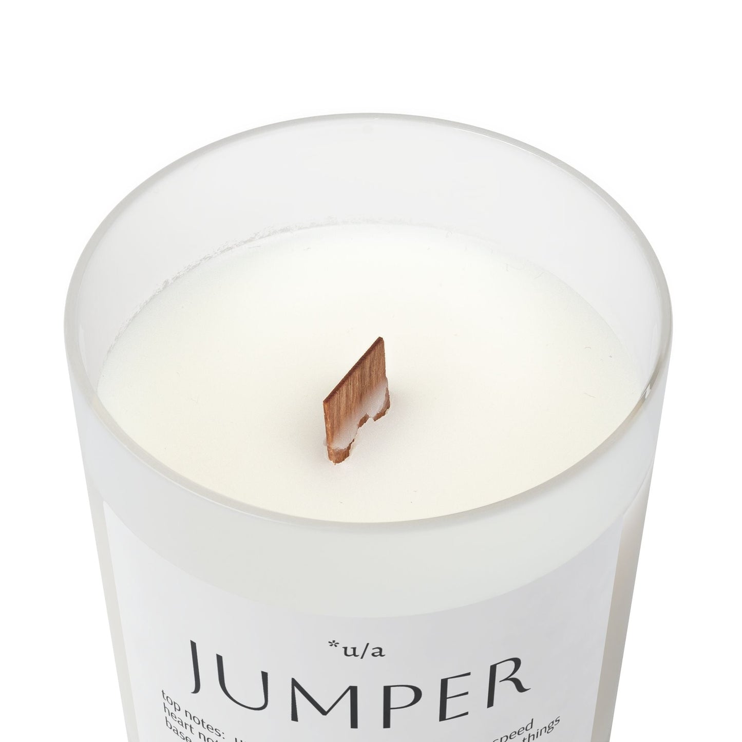 Frosted Glass Candle, 11oz - Jumper