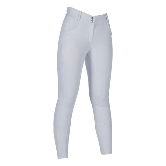 HKM Ari Mid Rise- Sil. Full Seat Ladies Riding Breeches - Sunset Bay Equestrian