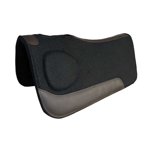 TuffRider Zenith Ease Black Polyester Felt Saddle Pad-3/4" - Sunset Bay Equestrian